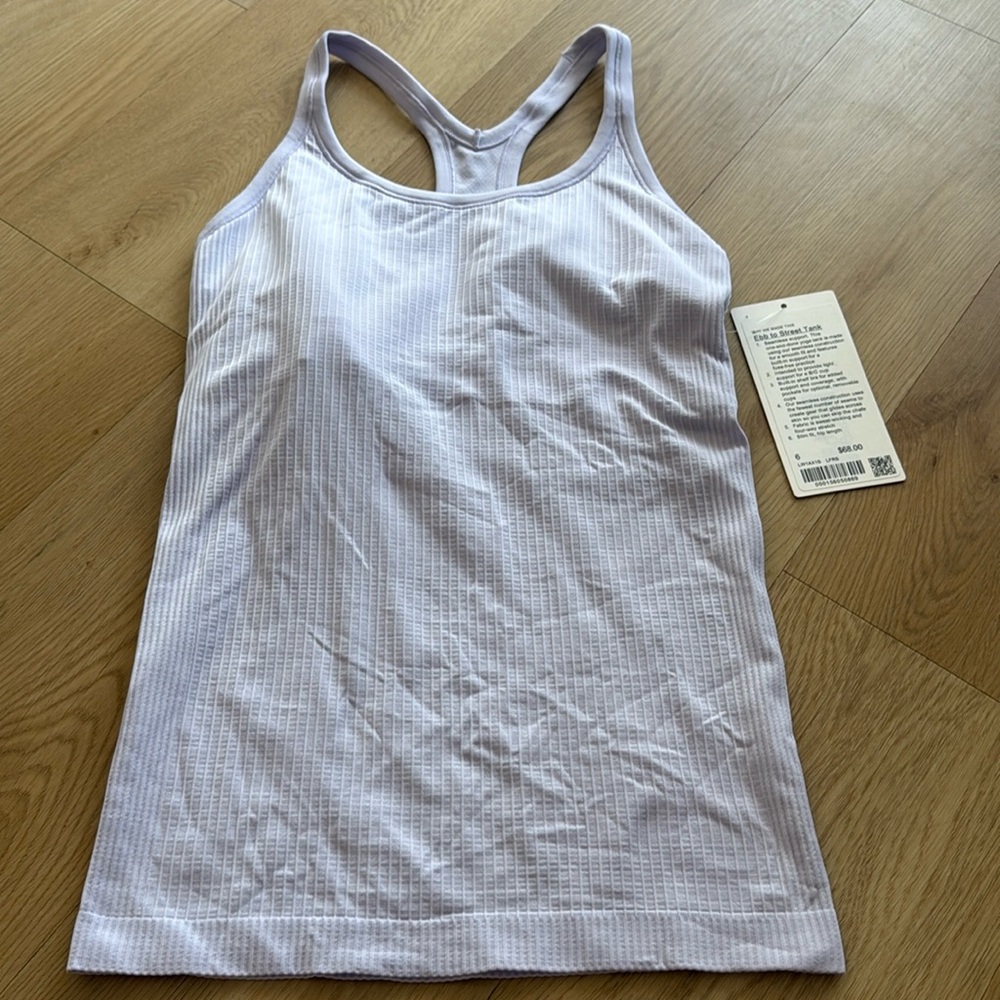 NEW lululemon ebb to street tank 6